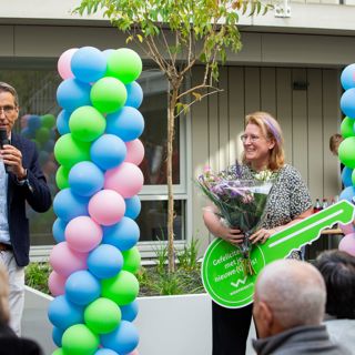 Oplevering Introgebouw in Druten aan de Van Heemstraweg samen met bewoners